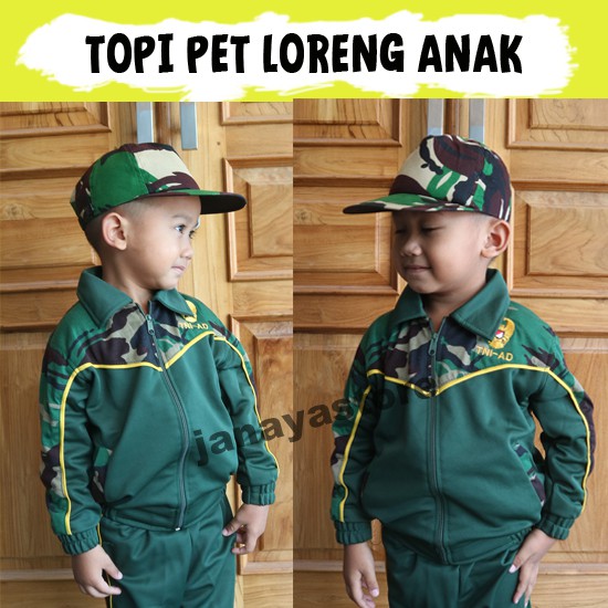 Topi Loreng Anak Topi Pet Loreng Anak Topi Tactical Anak