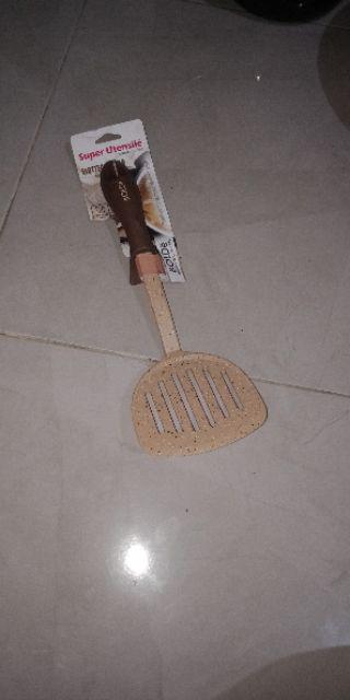 Bolde Super Utensil Soup Spatula Slotted Turner Spatula Sutil Alat Masak Penggorengan Dapur