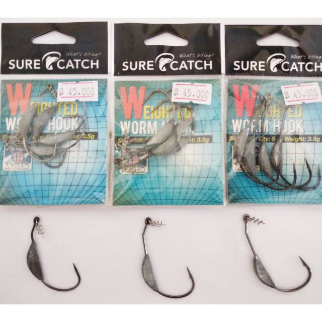 Surecatch Weighted Worm Hook