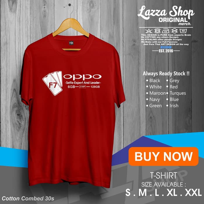 Kaos / Baju /T-shirt Oppo Smartphone F7 Distro keren Murah