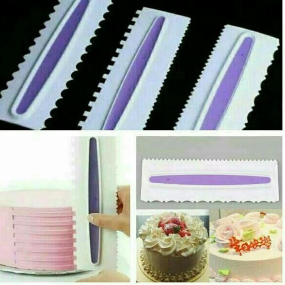 ♪ satu buah 1 scraper dekorasi kue buttercream kue ulang tahun wedding ➮