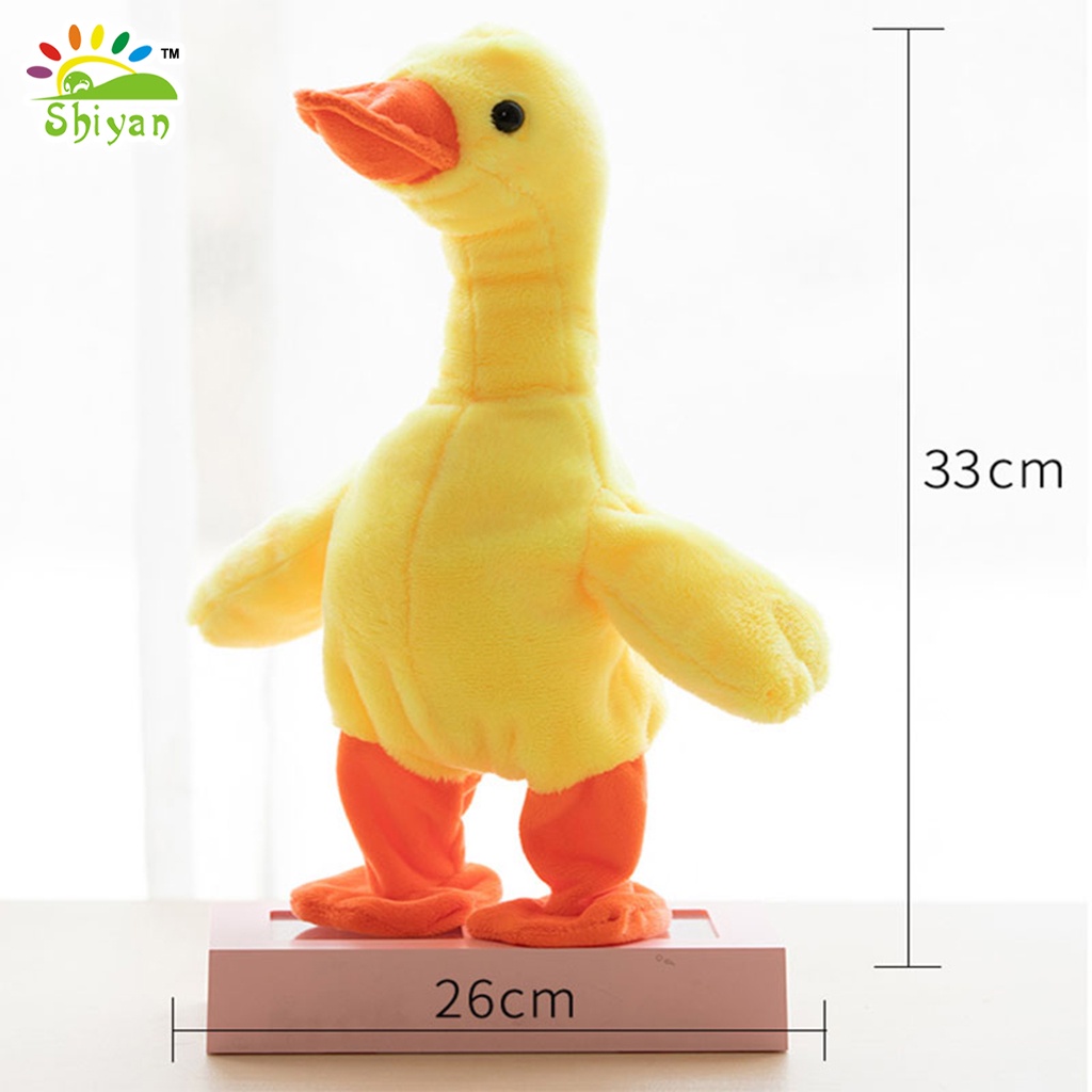 [Shiyan] mainan bebek meniru suara berbicara dengan musik talking duck musical toy