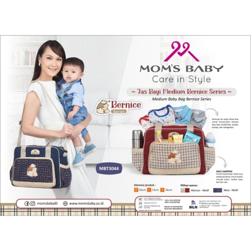 Mom's Baby MBT3044 Tas Bayi Medium Bernice Series