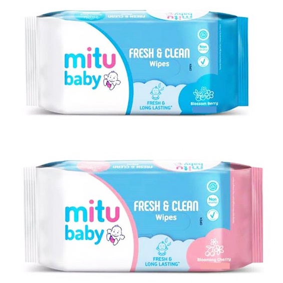 Jual Mitu Fresh Clean Wipes Tissue Basah Mitu Baby Non Paraben