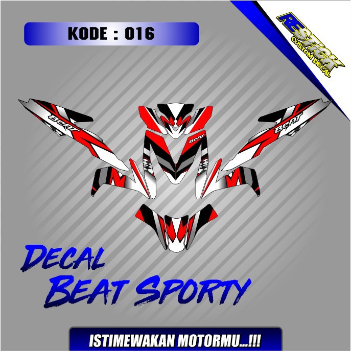 Decal Beat FI 2017 kode 016-020