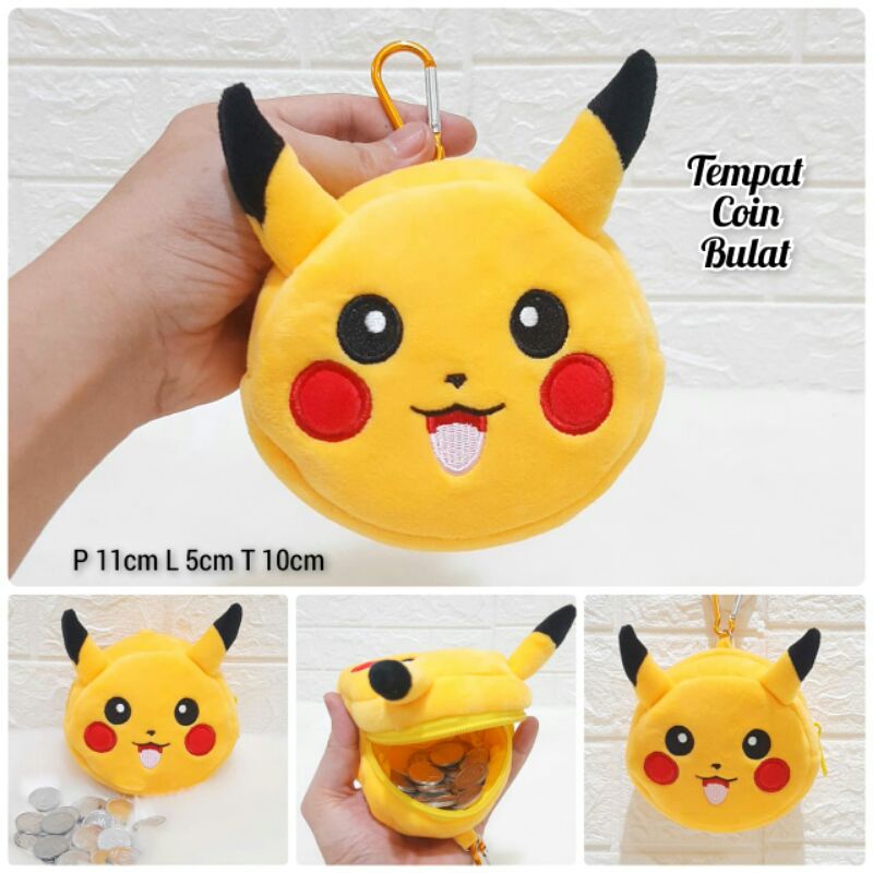 BAGPACK FULL BODY POKEMON+PENCIL CASE/BAGPACK POKEOMON/TAS PUNDAK BULAT POKEMON/BAGPACK BONEKA IMPOR