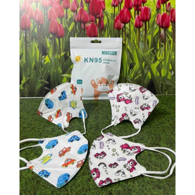 MASKER KN95 MOUSON KIDS MOTIF KARAKTER 10PC