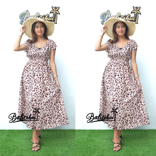 Balicihui Dress Moza Lengan Dress Busui Dress Menyusui Dress Kasual Elegan Nyaman Dipakai