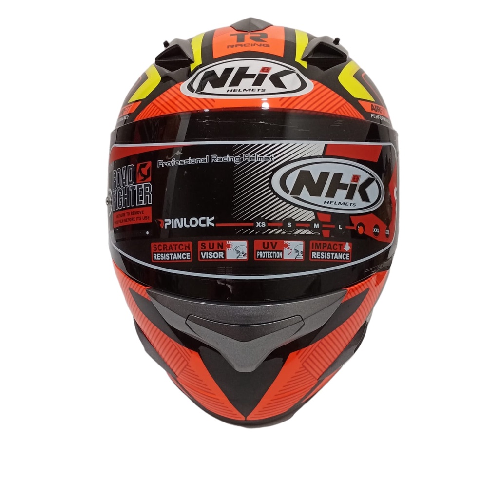 HELM FULL FACE NHK MOTIF RACE PRO FROTON BLACK ORANGE