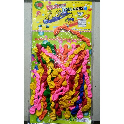 40 Pcs Balon Ulir Lembaran Grosir