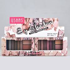 EYESHADOW USHAS 10 COLOR PALETTE ES2777 BPOM ORIGINAL MAKE UP MATA