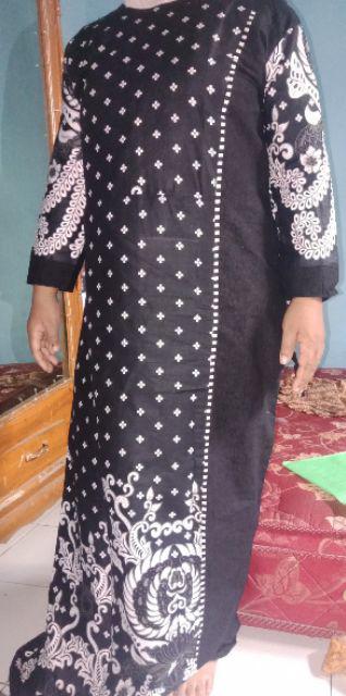 Ms Gamis Batik Sriwedari Maxi Super Jumbo Xxl Ld 110c. Bumil/busui Katun Sogan