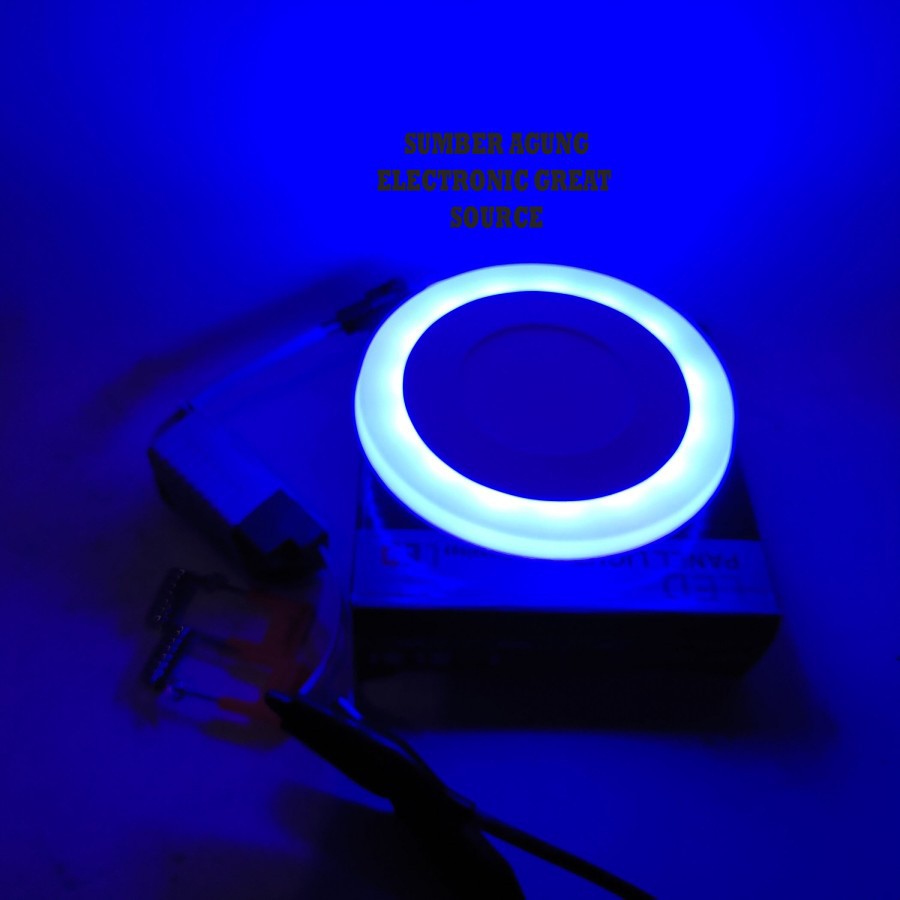 Downlight Panel LED 3+3W Putih Biru Dua Warna Kecil Tanam Tipis IB Emi