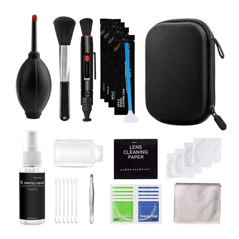 Pembersih Kamera Set Camera Cleaning Kit 13 in 1 DSLR Pompa Pena Sikat