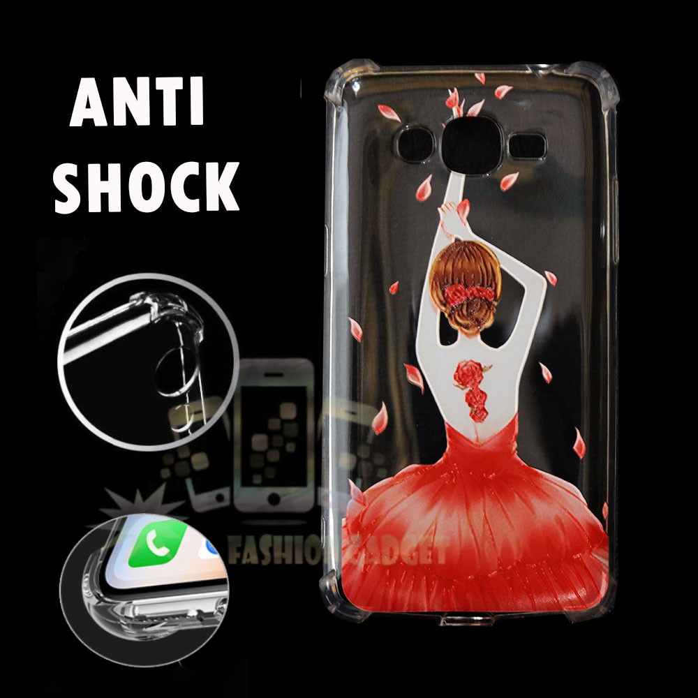 ANTI CRACK Samsung Galaxy J2 Prime / Case Anti Shock / Casing Anti Crack Softcase Motif Unik Silikon