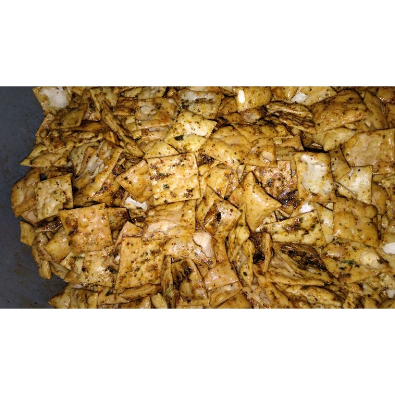 

pangsit pedas extra daun jeruk