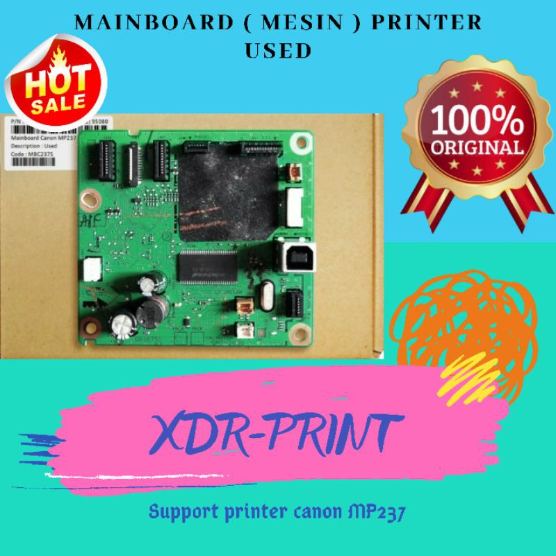 Mainboard Printer Canon MP237 Motherboard Logic Board Printer Canon MP237 USED