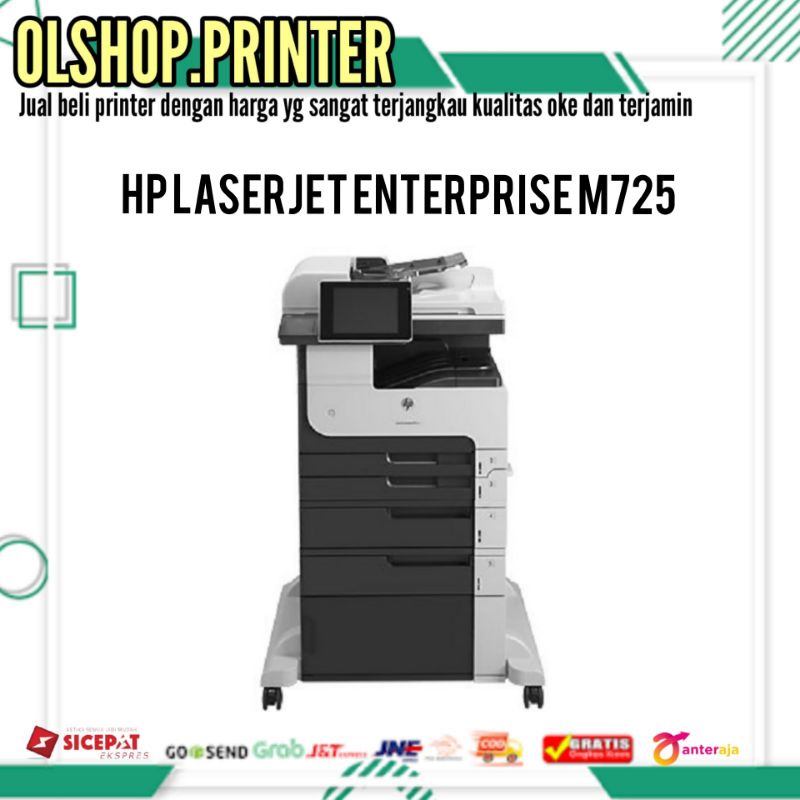 printer hp laserjet enterprise m725 second rasa baru
