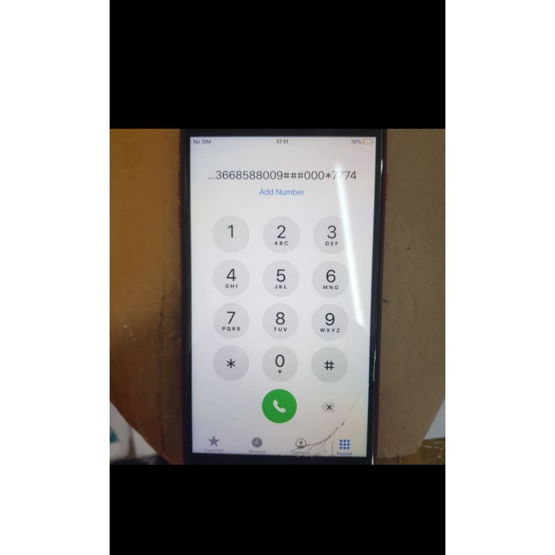 Lcd iphone 8 Plus Ori Copotan.., Minus Kaca Retak Dikit