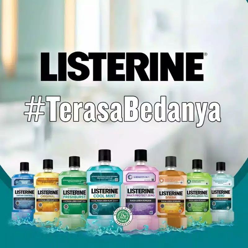 Listerine 250 ml All Varian - Listerine Obat Kumur Mulut - Listerine Mouthwash