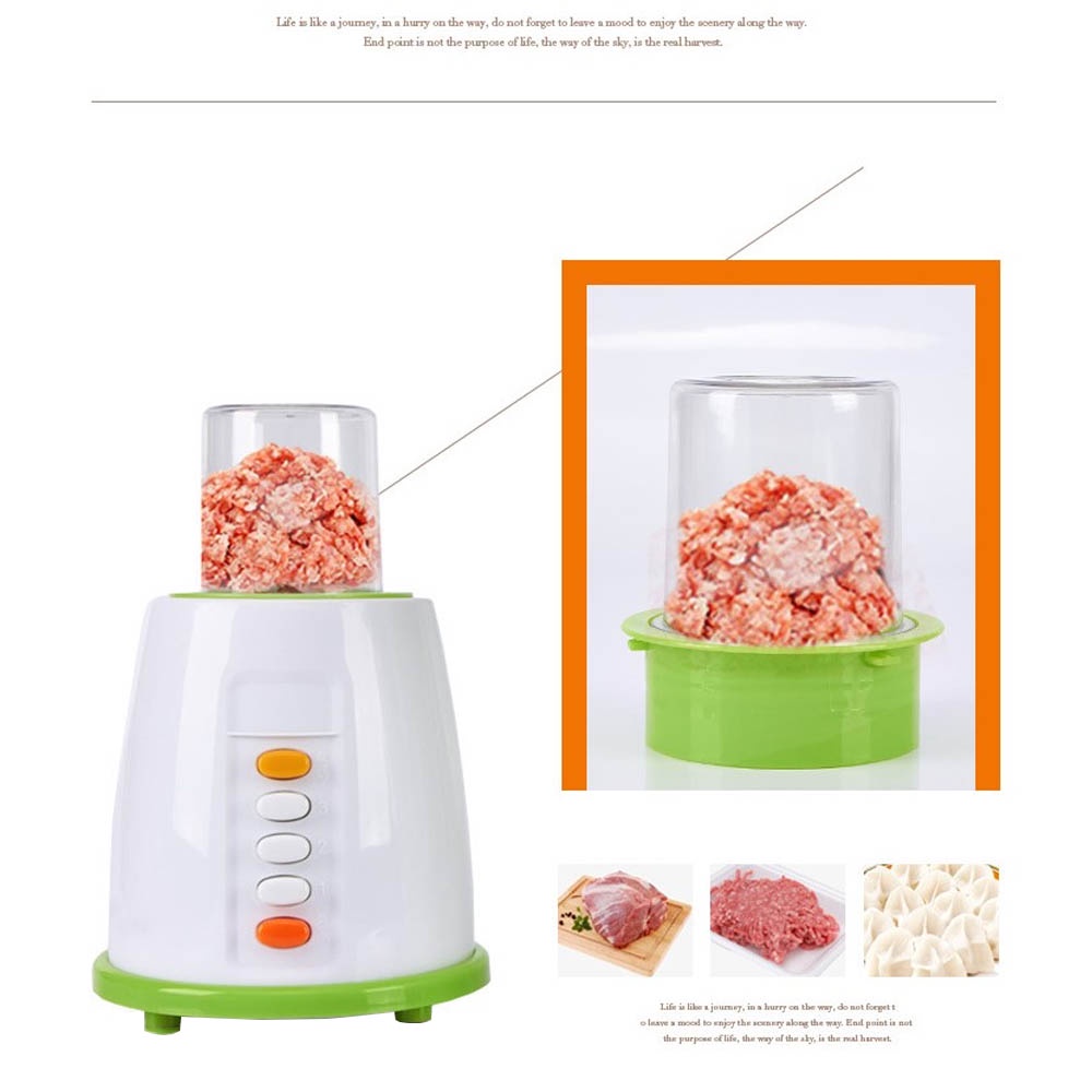 Blender Listrik 2 In 1 kapasitas tinggi Plastik Tahan Lama Jubake Blender Blender Buah Daging Sayur Dan Makanan Serbaguna