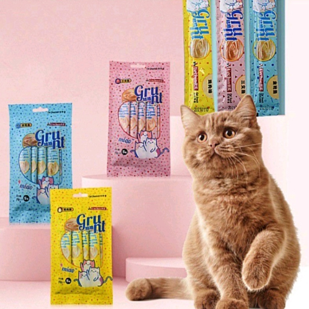 Snack Kucing Grunt Urchin Miao Creamy Treats 1 pcs 15 gram