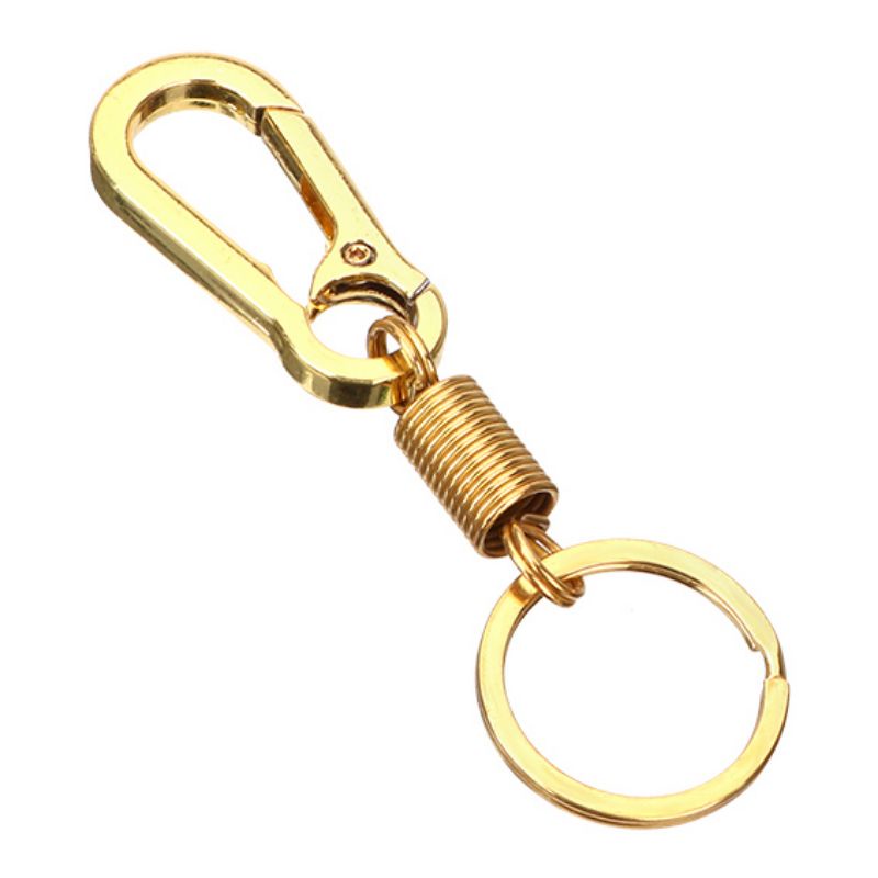 Gantungan Kunci Motor Keychain Per Spring Golden