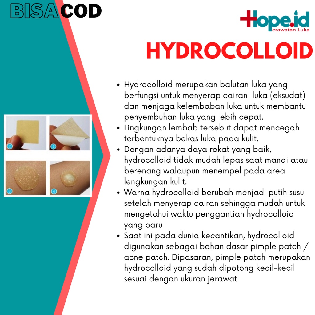 Hydrocolloid Innomed 10 cm x 10 cm Thin