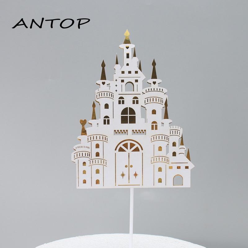 1 Pcs Cake Topper Sisipan Kue Aksesoris  Akrilik Castle  Pesta Untuk Happy Birthday ANTOP