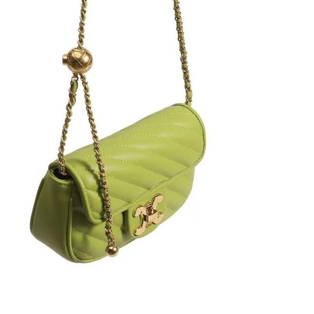 Tas Selempang Kulit Wanita Dompet Hp Cewek Rantai Luxury Mini Bag JS 8156