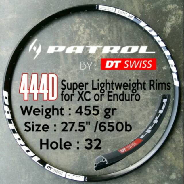 Rim dt swiss patrol 444d 27.5 32hole