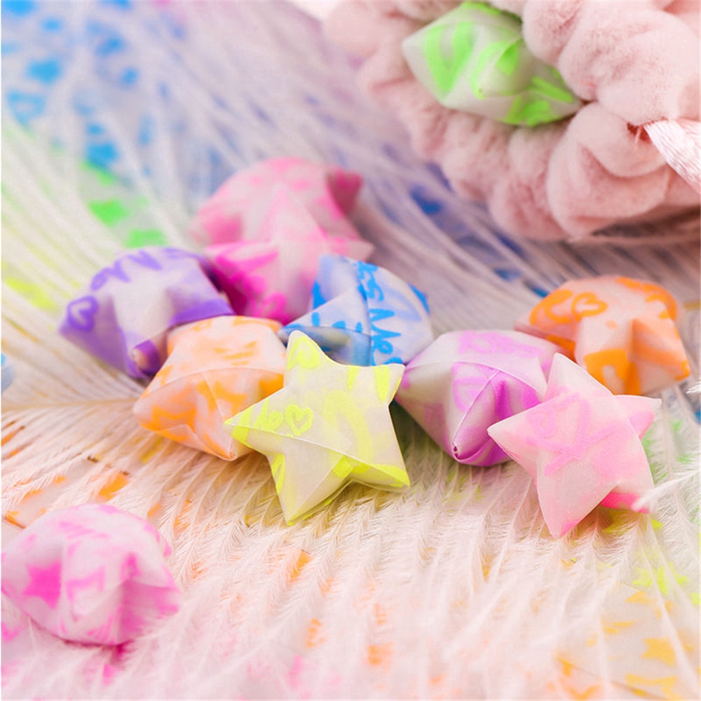 30 Sheets Luminous lucky stars Origami colorful DIY handmade origami craft paper