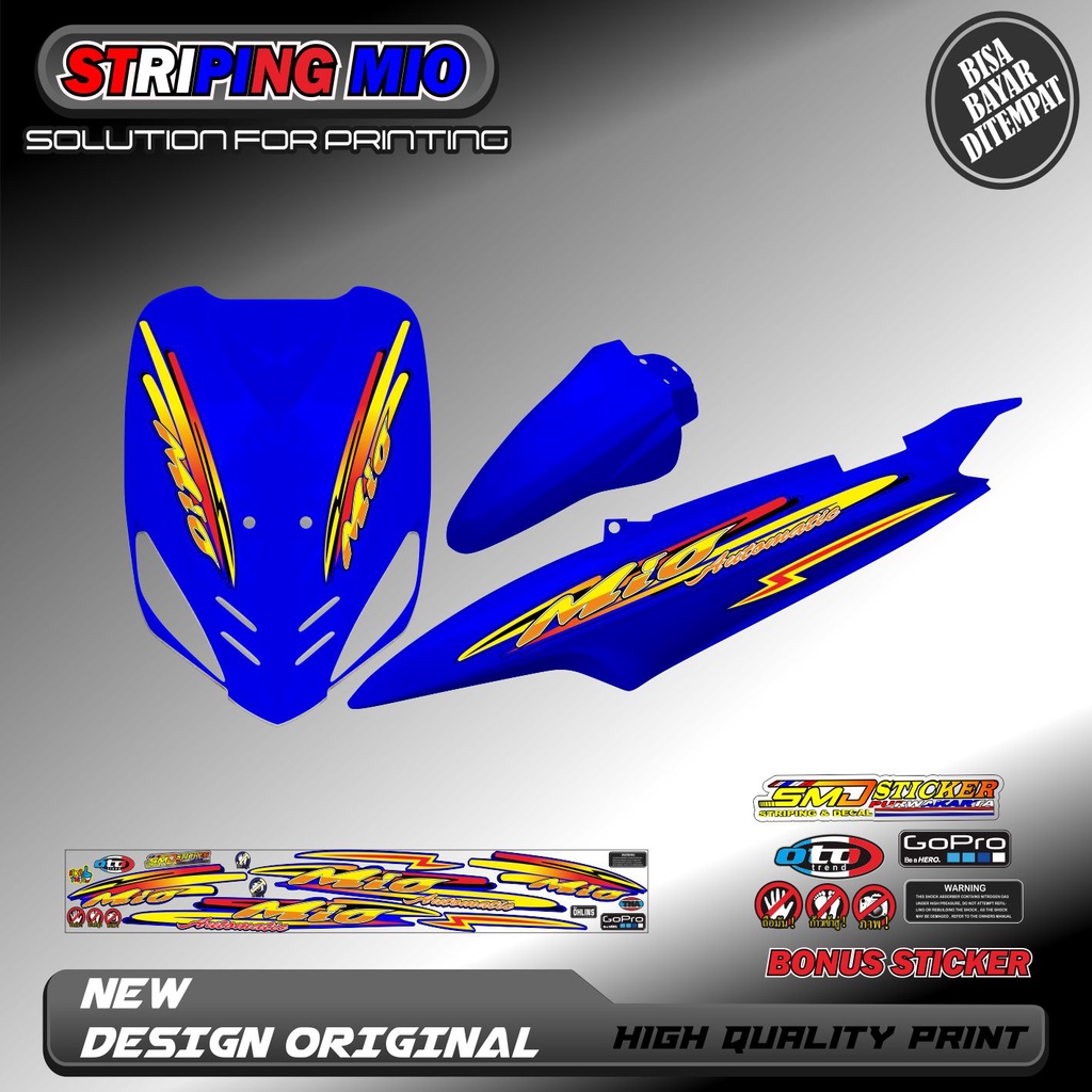 STRIPING VARIASI MIO SPORTY / MIO SMILE RACING KEREN