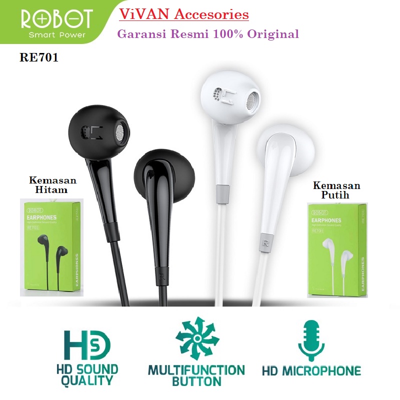 ROBOT Handsfree/Headset Android RE701 Soft in-ear 3.5mm Wired