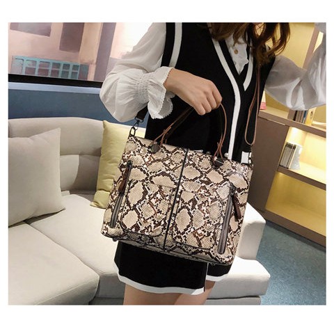 [COD] LB - Shoulder bag fashion import motif snake / Tas fashion motif ular 083