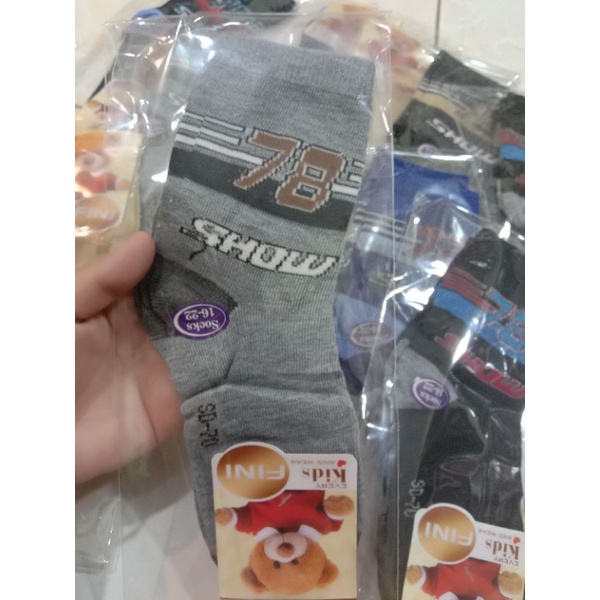 Kaos Kaki Anak Laki-laki Usia 8-12 Tahun Katun Spandex Tebal