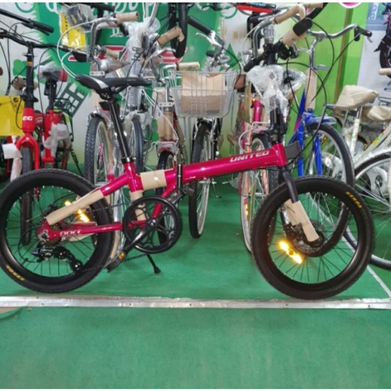 Sepeda Lipat 20 inch United pact Alloy 8 Speed Shimano Tourney