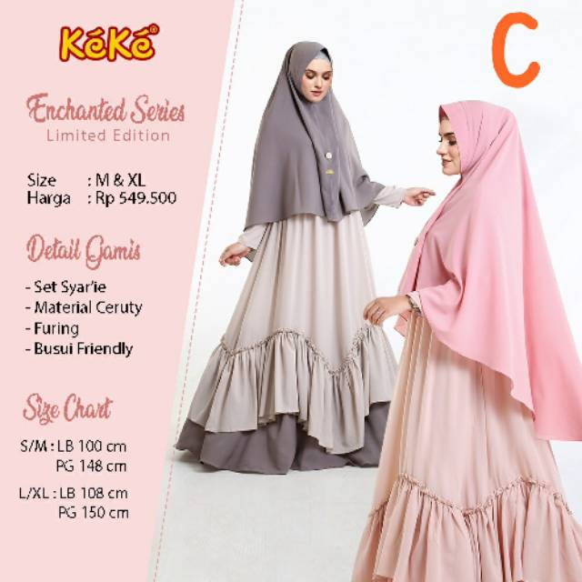 Gamis Dewasa Keke Syar'i ~ Enchanted Series C ~