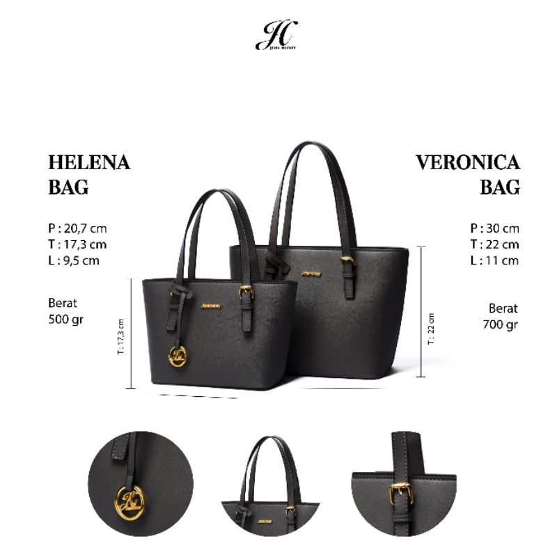 Veronica Helena bag jimshoney original tas selempang wanita murah fashion import tas kerja  cod