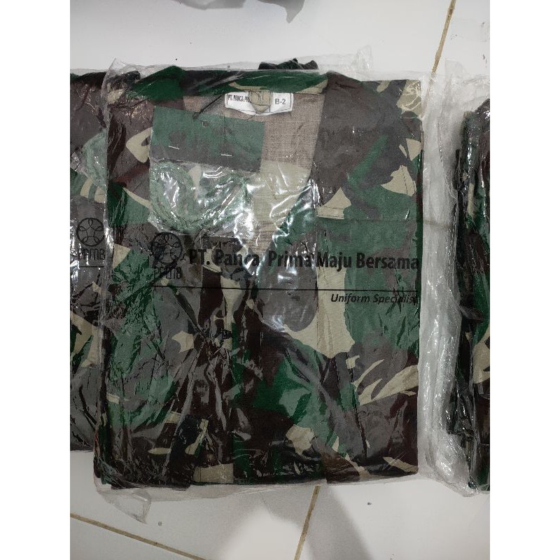 seragam / Pakaian / Perlengkapan / Baju PDL TNI jatah terbaru Panca Prima