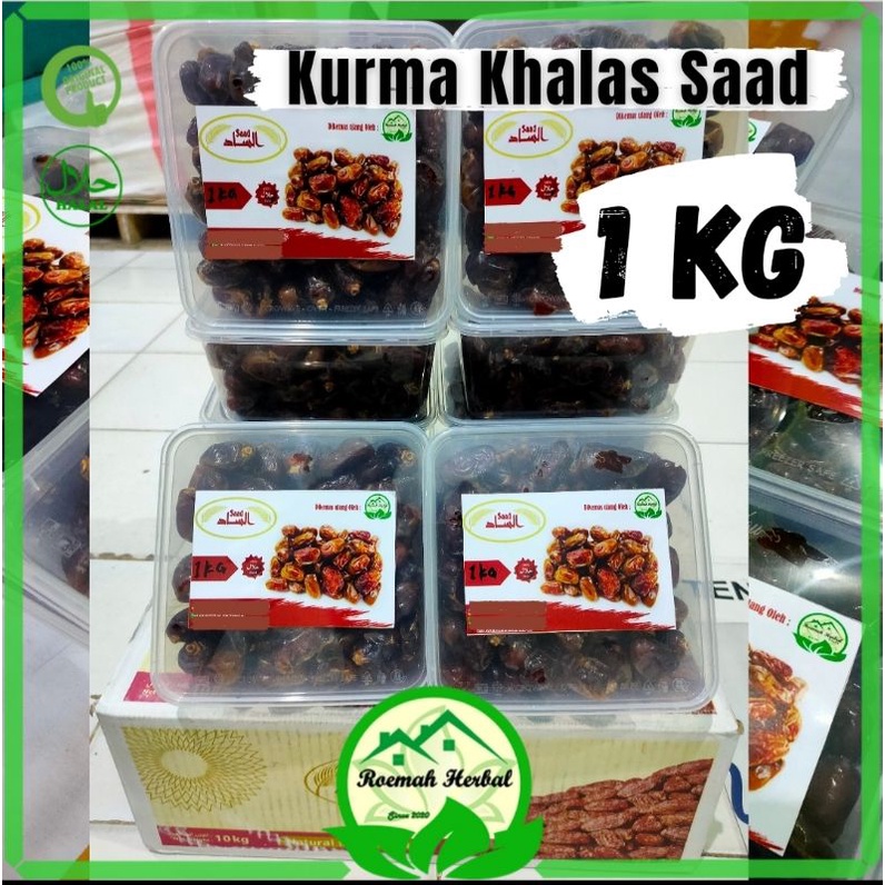 

Kurma khalas saad 1 kg kemasan repack