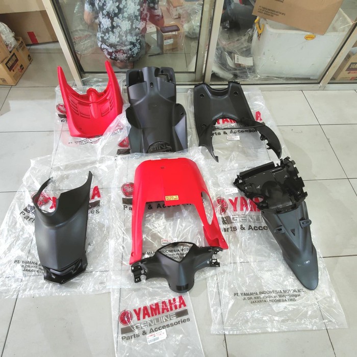 FULL COVER BODY KASAR MIO J MERAH ASLI YAMAHA