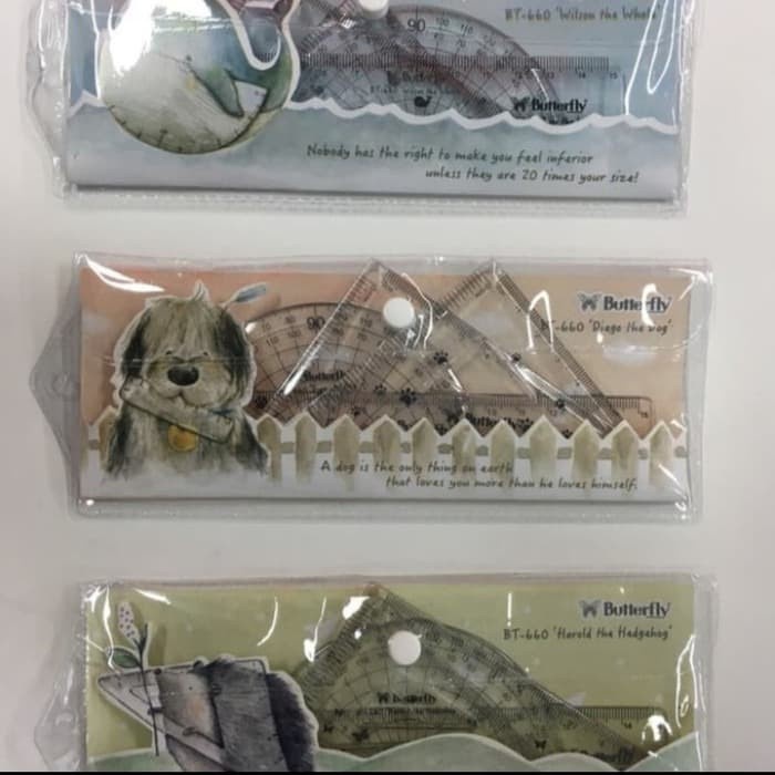 

Mudah Penggaris Segitiga Set Butterfly Bt-660 /Set Terlaris