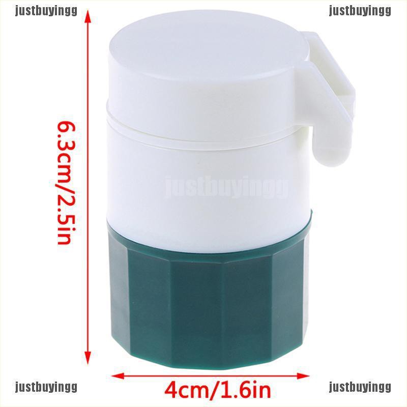 JB✪ 4 Layer Pill Box Cutter Medicine Crusher Grinder Splitter Case Tablet Cutter