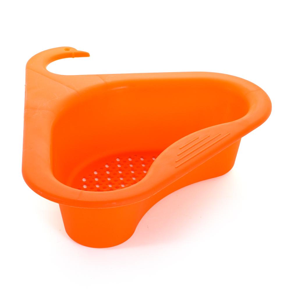 TOP Swan Drain Basket Gadget Alat Buah Sayur Rumah Tangga Rak Saringan Wastafel