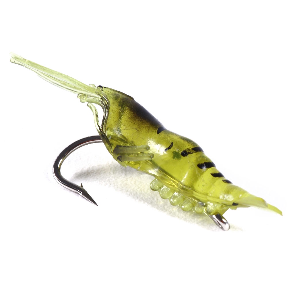 HENGJIA 500Pcs soft shrimp umpan pancing swimbait fishing lure ikan bait tackle