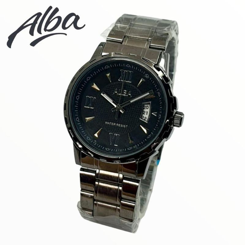 JAM TANGAN WANITA ALBA RANTAI TANGGAL AKTIF