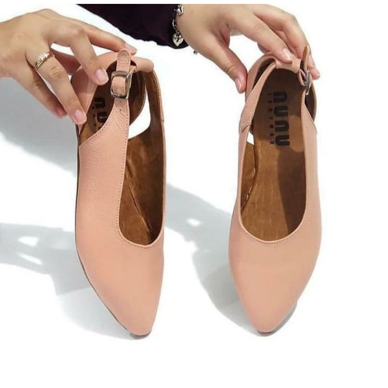 Sandal Kulit Tutong Wanita Asli Kulit Garut