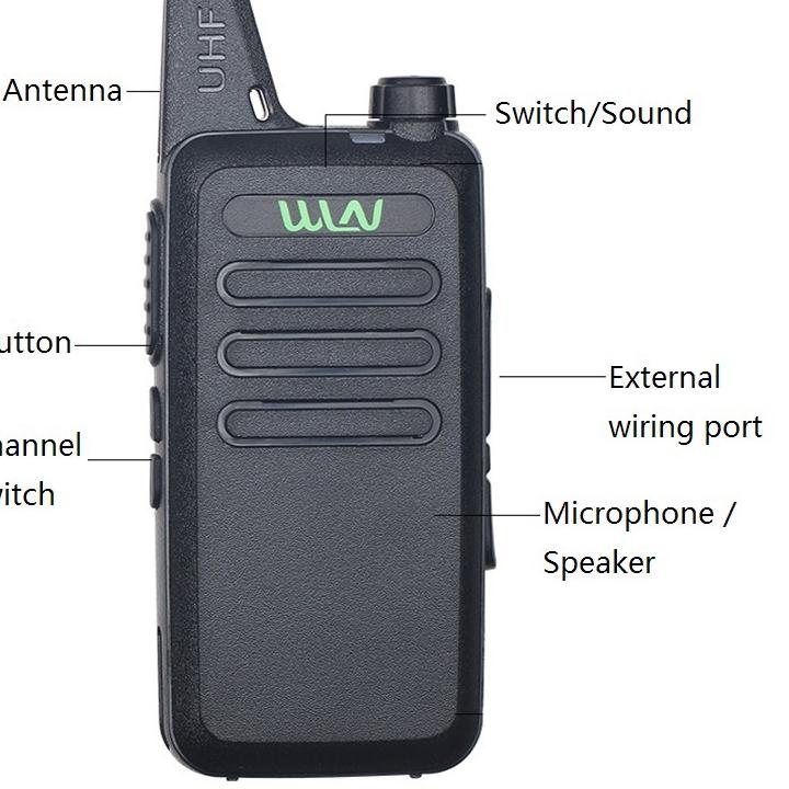 Harga Termurah (COD)HT Walkie Talkie 2 Unit HT WLN UHF TwoWay WLN KD-C1 CI Handy Talky Mini Walkie T