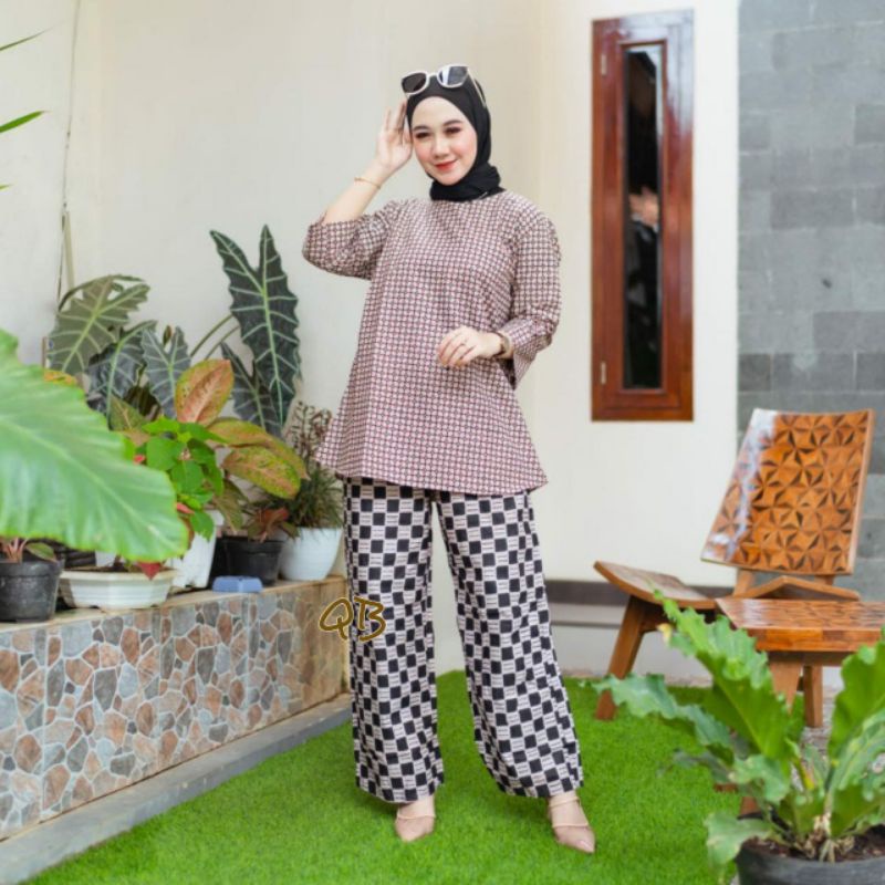 SETELAN KULOT BATIK/PAKAIAN WANITA TERBARU